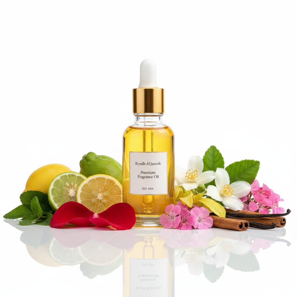 Amber Fragrance Oil - Upright with Botanicals